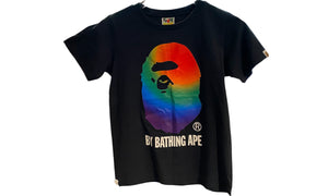 A BATHING APE Used Bape For Ladies Rainbow Head Tee - test