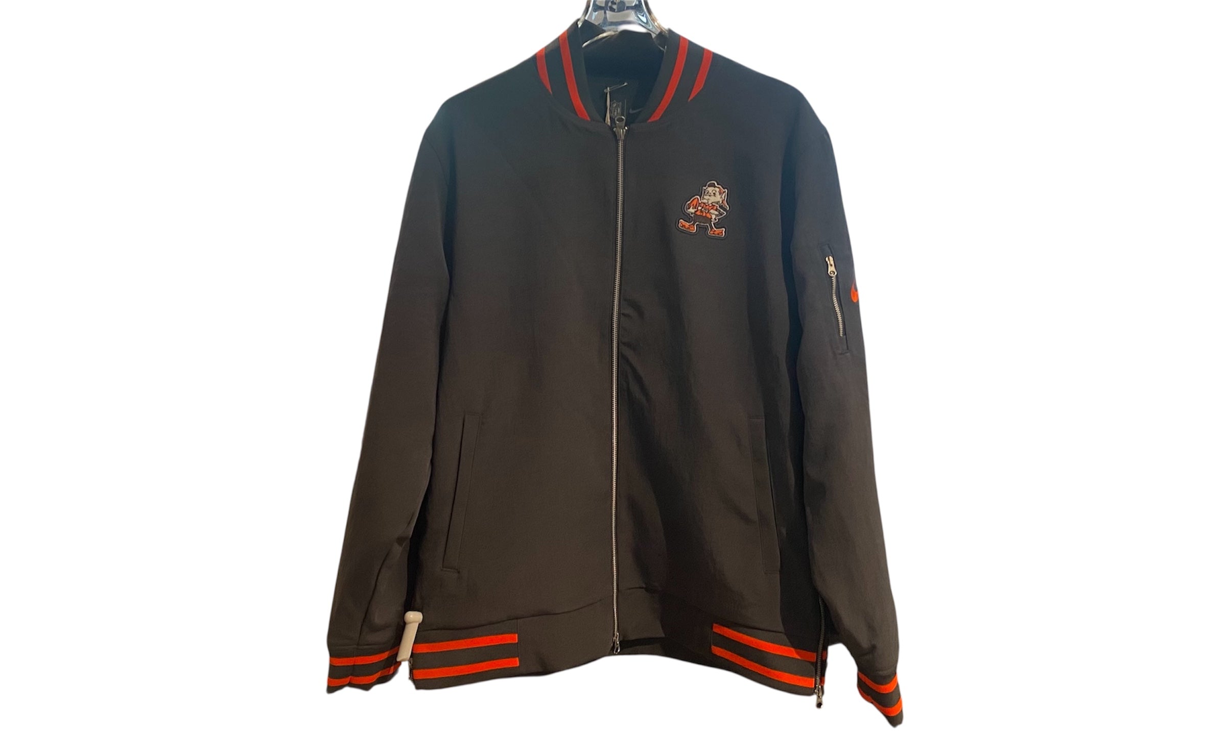 nike Used Cleveland Browns Varsity Jacket - test