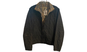 nike Used Burberry Black Long Coat with inner puffer jacket - test