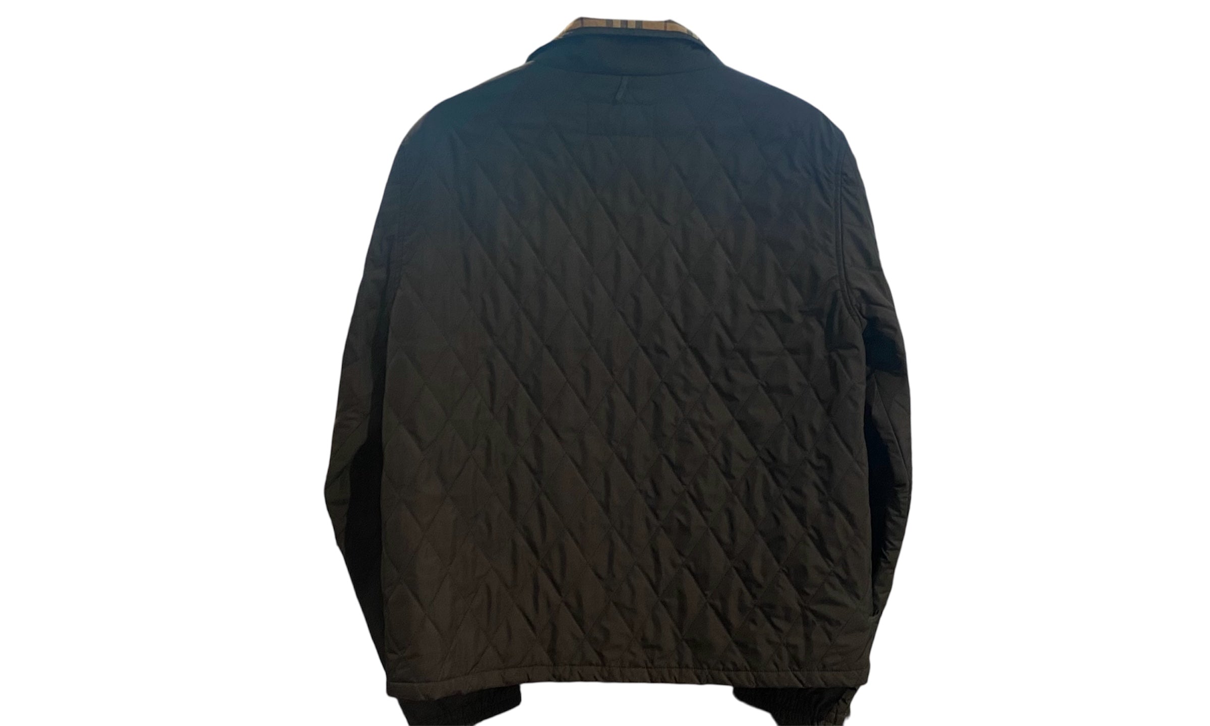 nike Used Burberry Black Long Coat with inner puffer jacket - test