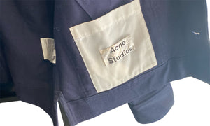 nike Used Acne Studios Denim Jacket Navy - test