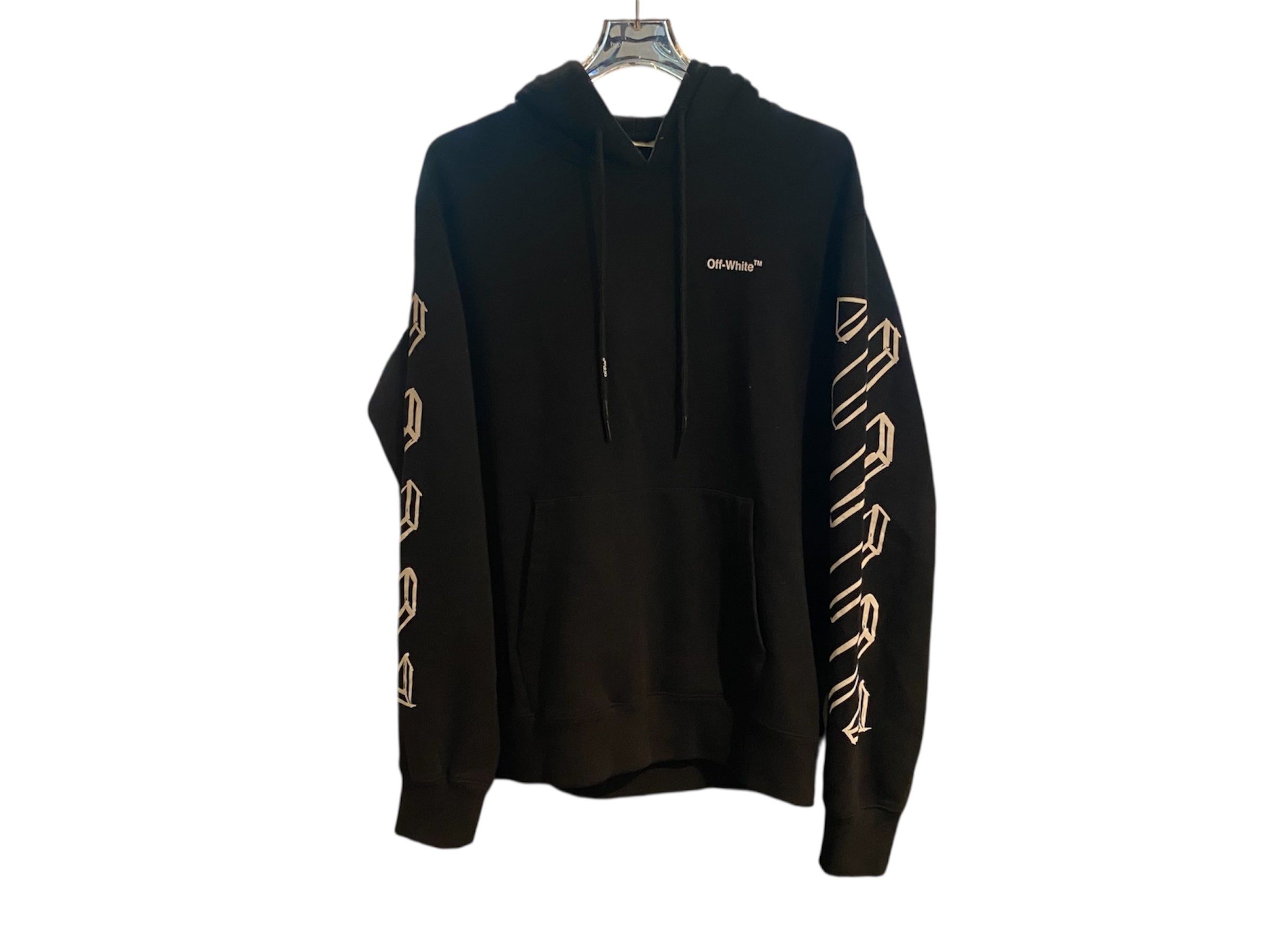 nike Used Off White Black 3D Marker Arrows Hoodie - test