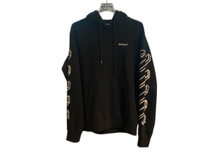 nike Used Off White Black 3D Marker Arrows Hoodie - test