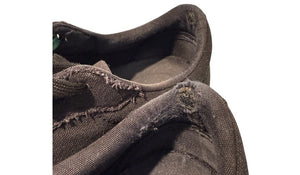 nike Used Off White Vulcanized Canvas Low Top Sneaker Black - test