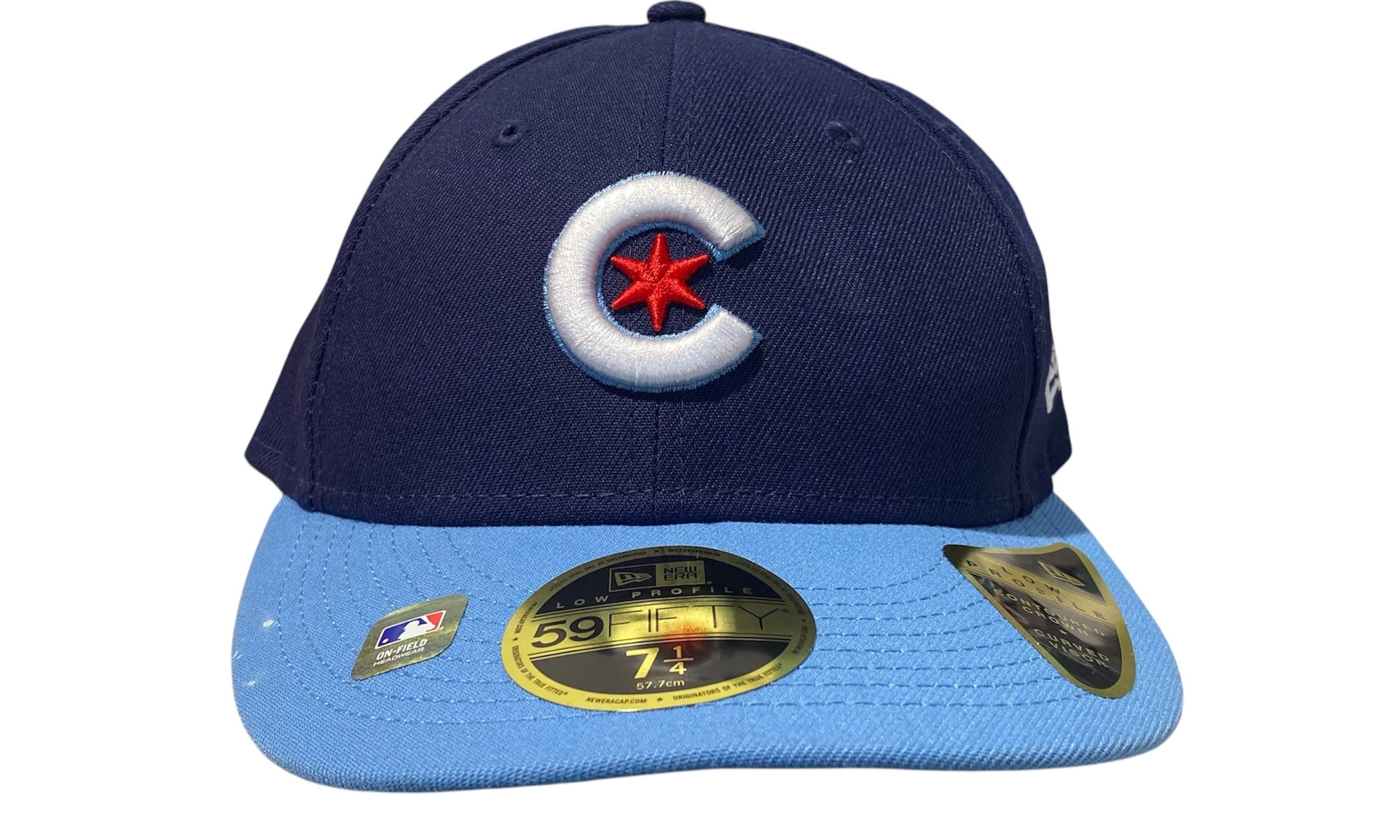 New Era Used Chicago Cubs Blue Navy Fitted Cap - test