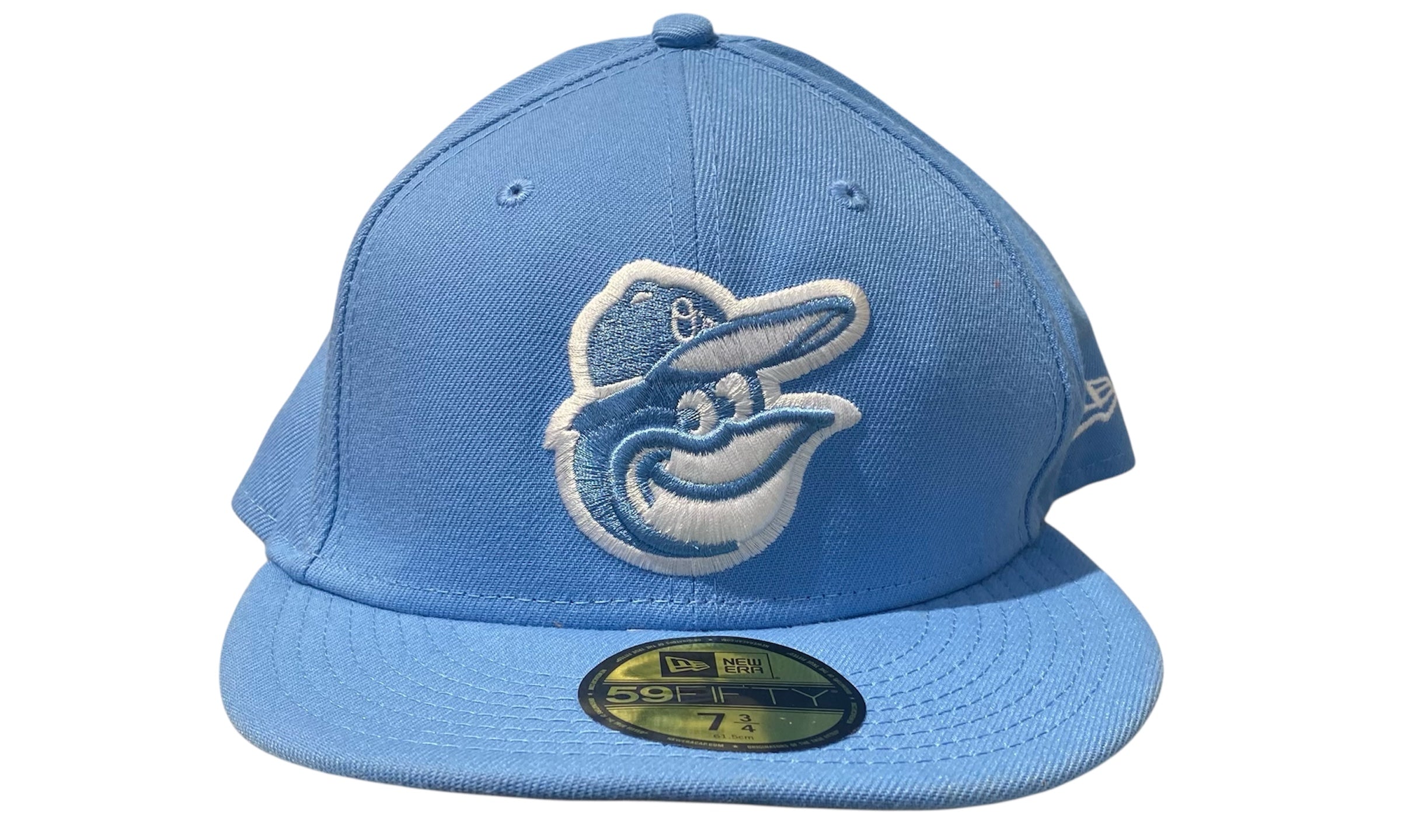 New Era Used Baltimore Orioles Light Blue Fitted Cap - test