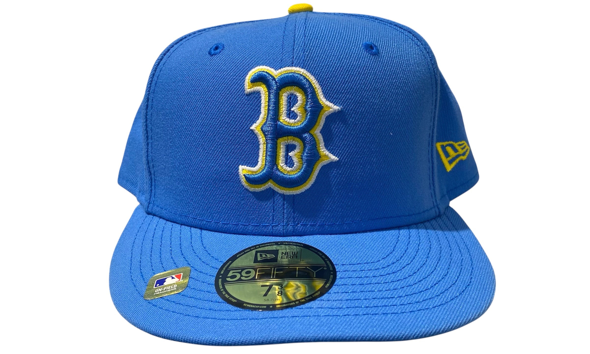 New Era Used Boston Red Sox Light Blue Fitted Cap - 720251706