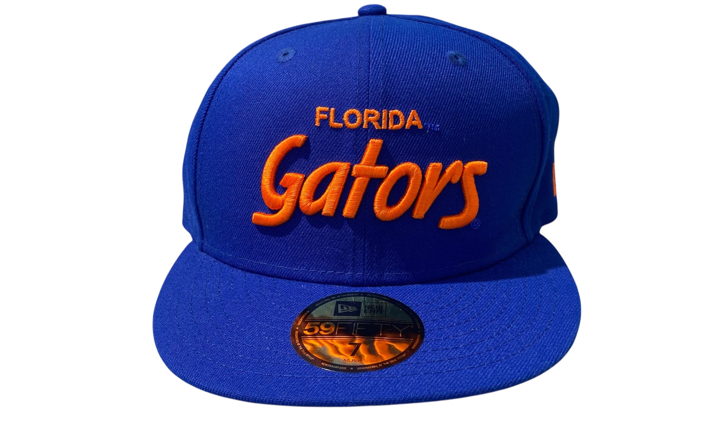 New Era Used Florida Gators Blue Orange Fitted Cap - test