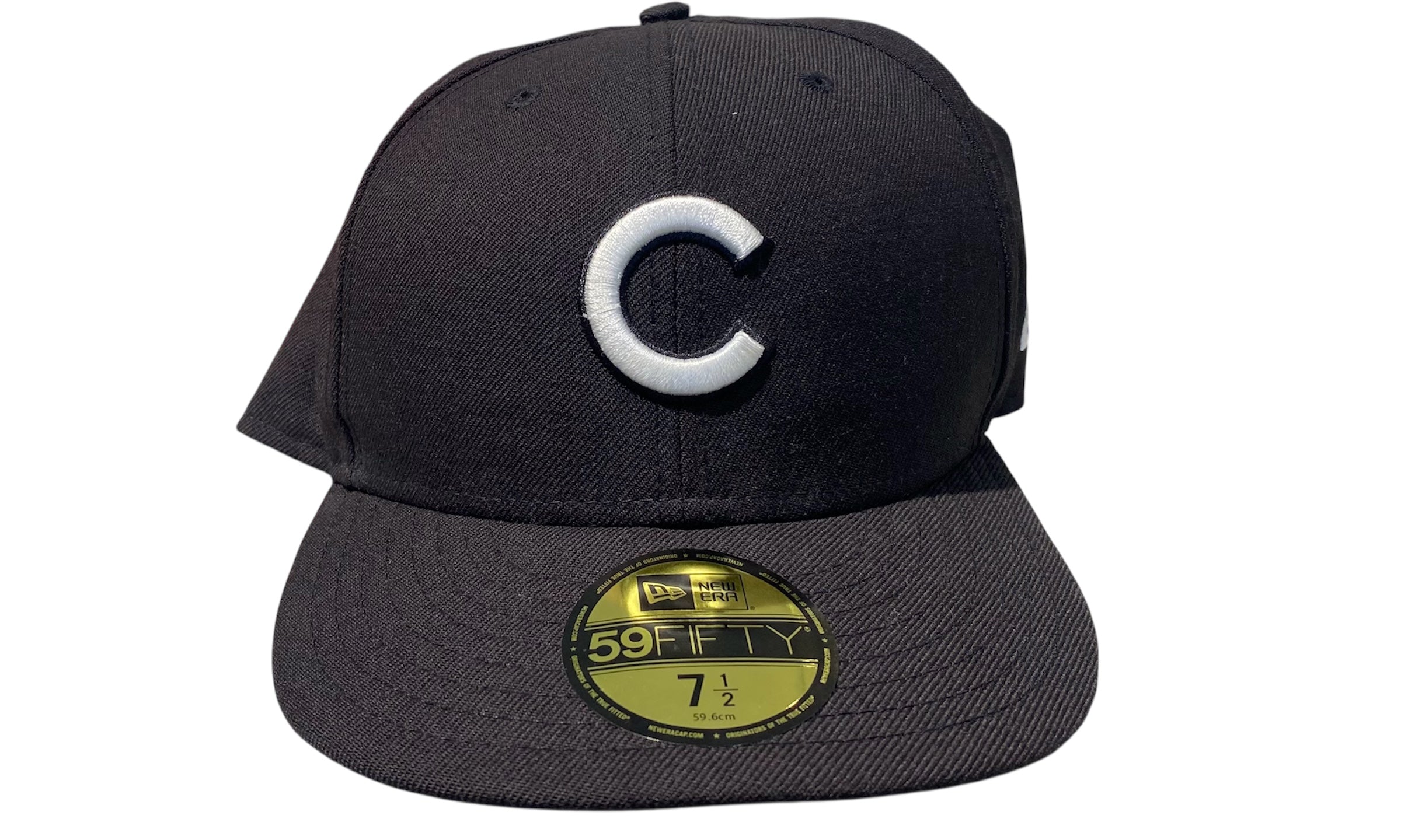 New Era Used Chicago Cubs Black Fitted Cap - test