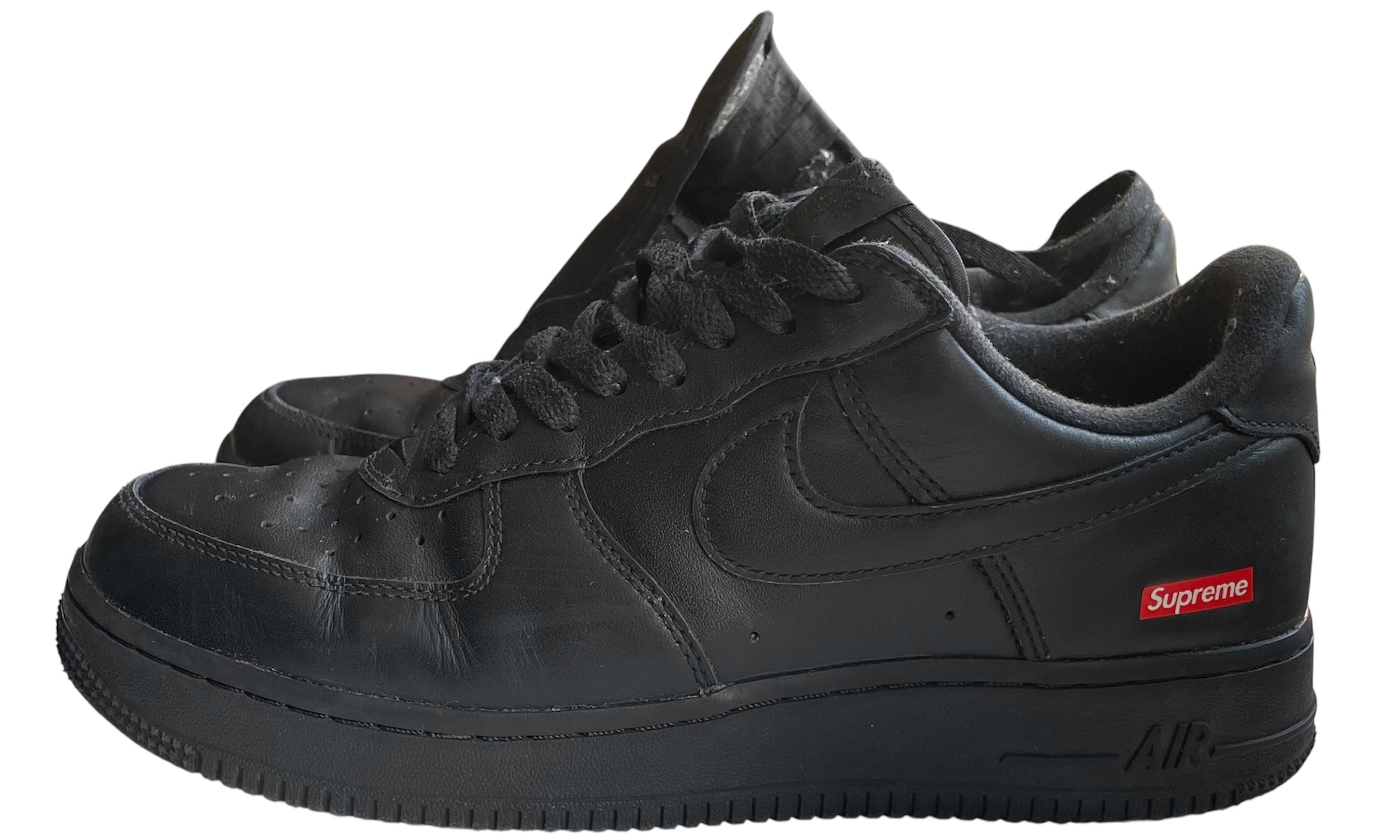 Nike Used Nike Air Force 1 Low Supreme Black - CU9225-001