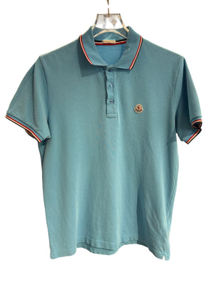 nike Used Moncler Light Blue Polo Shirt - test