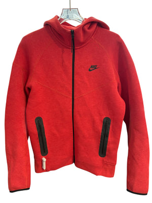 nike Used Nike Sportswear Tech Fleece Windrunner Full-Zip Hoodie Light University Red Heather/Black - test