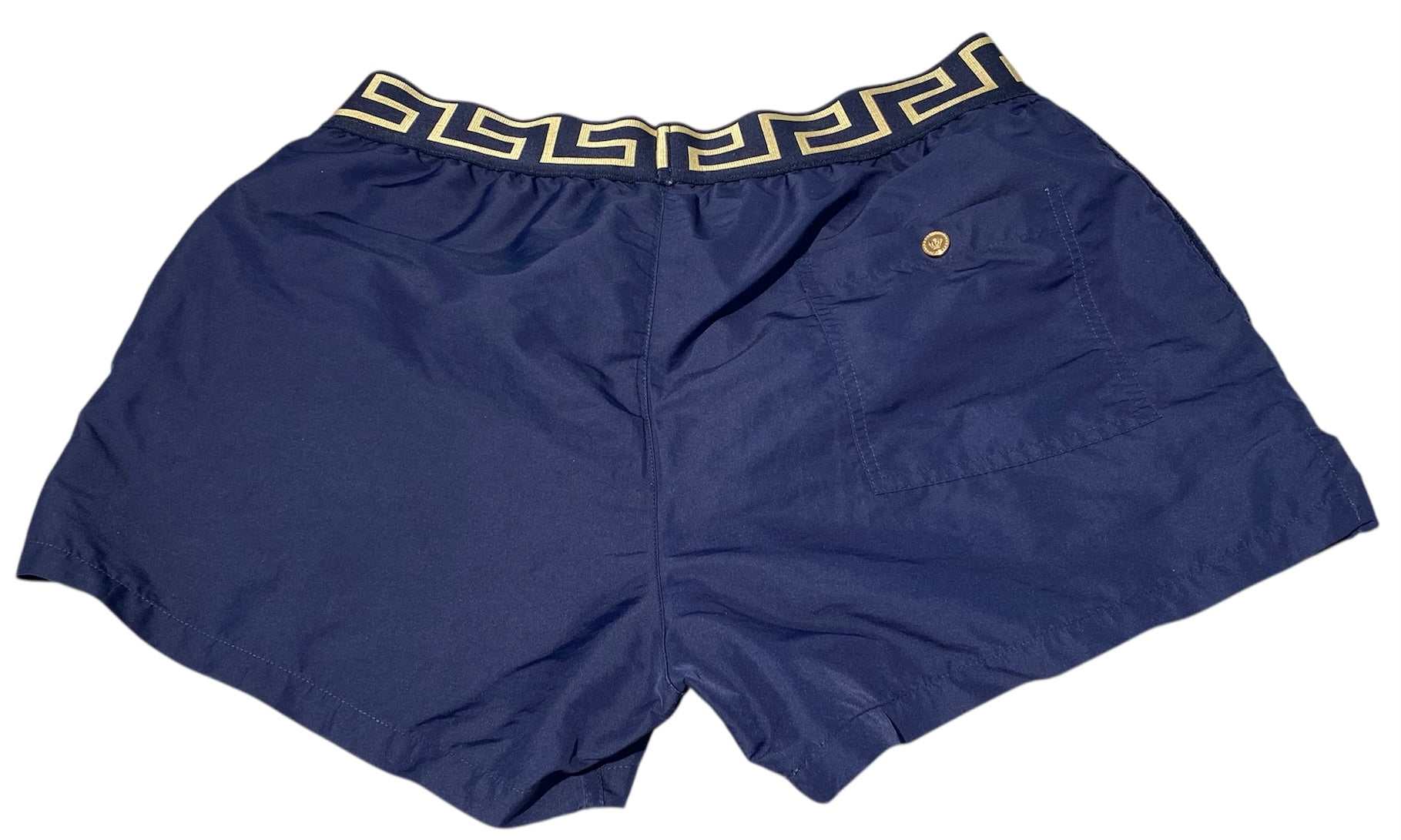 Versace Greca Border Swimshorts Navy
