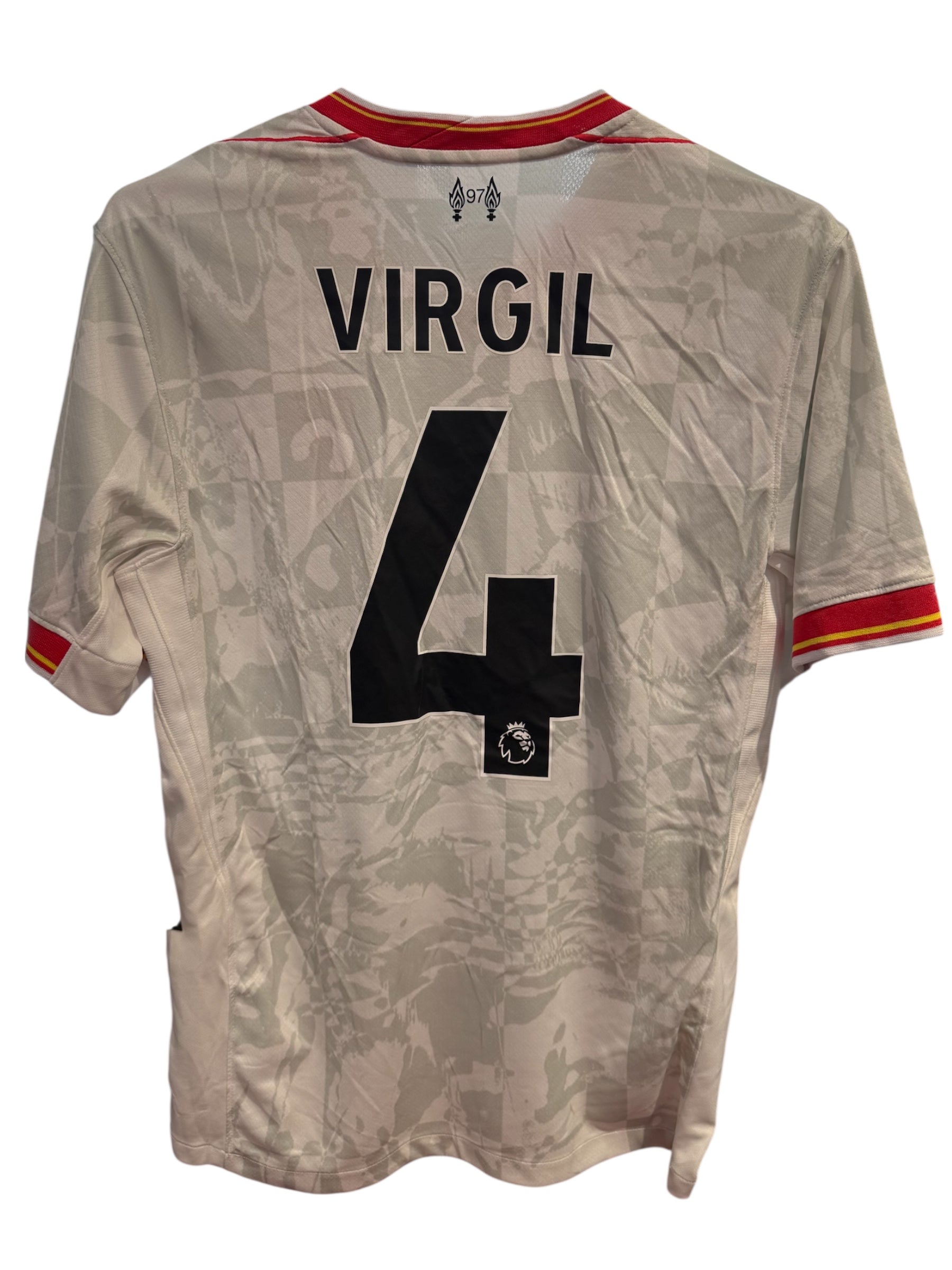 Nike Used Liverpool 2024-25 Third Jersey White Virgil 4 - 903251135