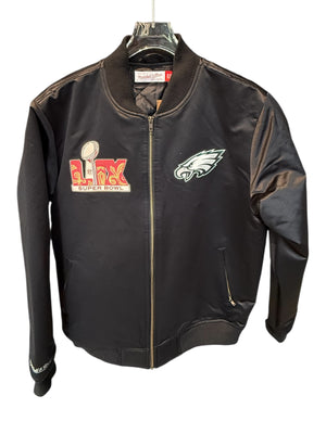Mitchell and Ness Used Philadelphia Eagles Super Bowl LIX Champions Full-Snap Varsity Jacket - 903251135