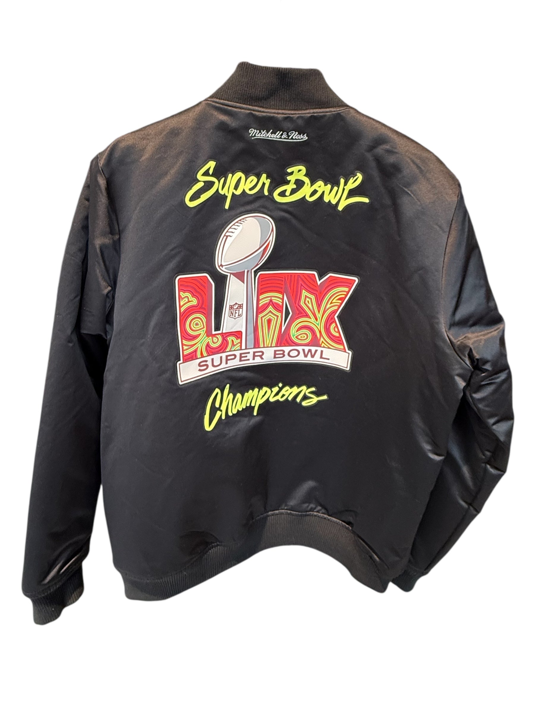 Mitchell and Ness Used Philadelphia Eagles Super Bowl LIX Champions Full-Snap Varsity Jacket - 903251135