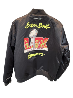 Mitchell and Ness Used Philadelphia Eagles Super Bowl LIX Champions Full-Snap Varsity Jacket - 903251135
