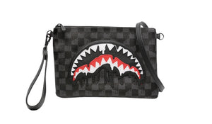 Sprayground Used DRIPPING SHARKS IN PARIS CROSSOVER CLUTCH MESSENGER - test