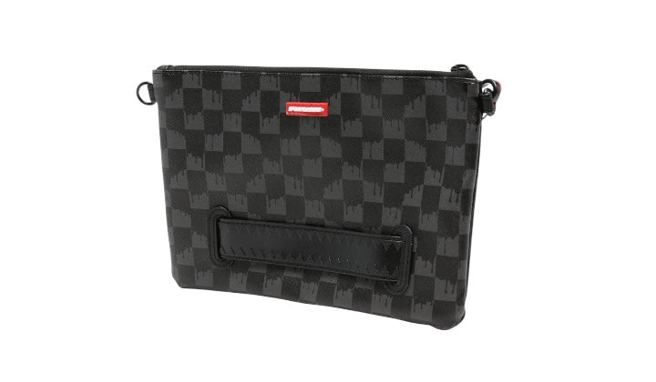 Sprayground Used DRIPPING SHARKS IN PARIS CROSSOVER CLUTCH MESSENGER - test