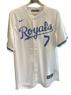 Nike Used Bobby Witt Jr. Kansas City Royals Baseball Jersey #7 - 922251153