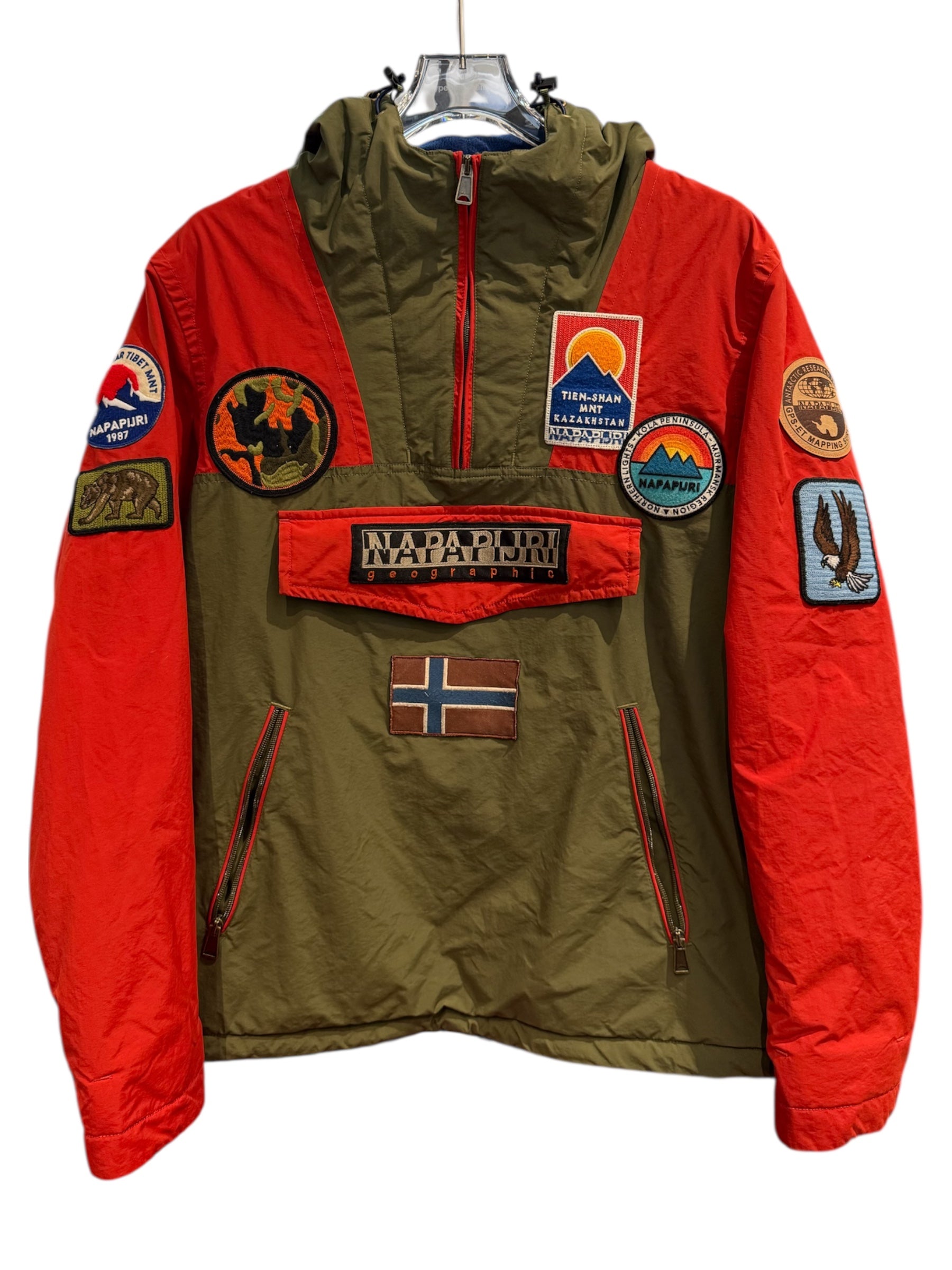 Sale Napapijri Napapijri Rainforest Multi Patch Anorak 2355AQ Giubbotto Uomo Winter NAPAPIJRI RAINFOREST POCKET Man