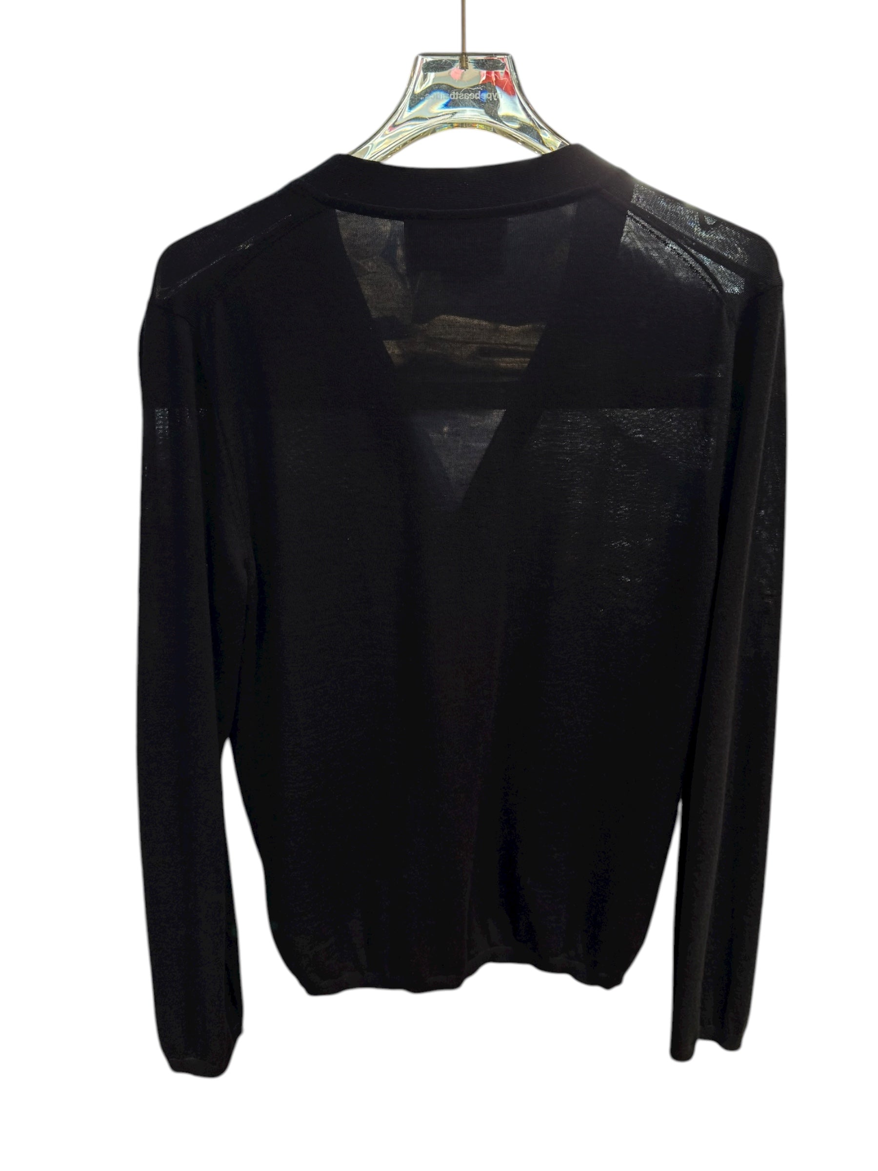 nike Used Gucci Navy Thin Wool Cardigan - test