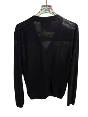 nike Used Gucci Navy Thin Wool Cardigan - test