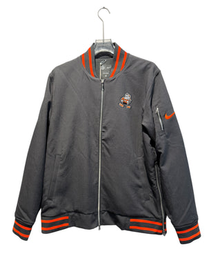 Nike Used Cleveland Browns Varsity Jacket - 015d-03az-1an