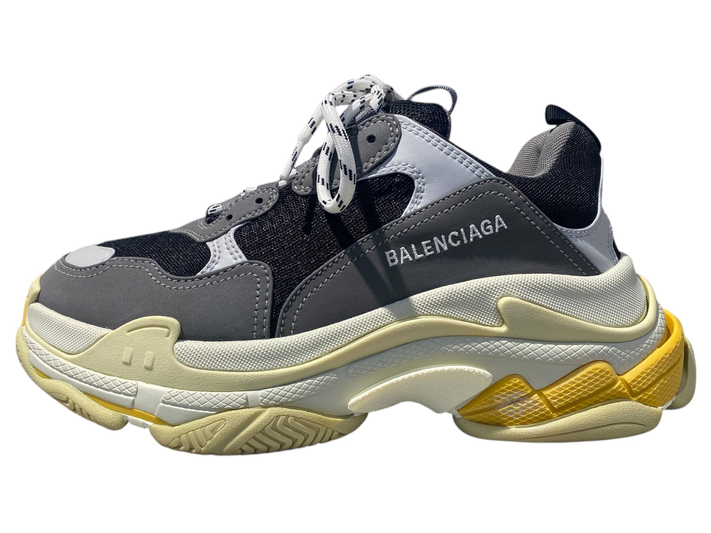 Used Balenciaga Triple S Sneaker 'Grey Yellow' (test
