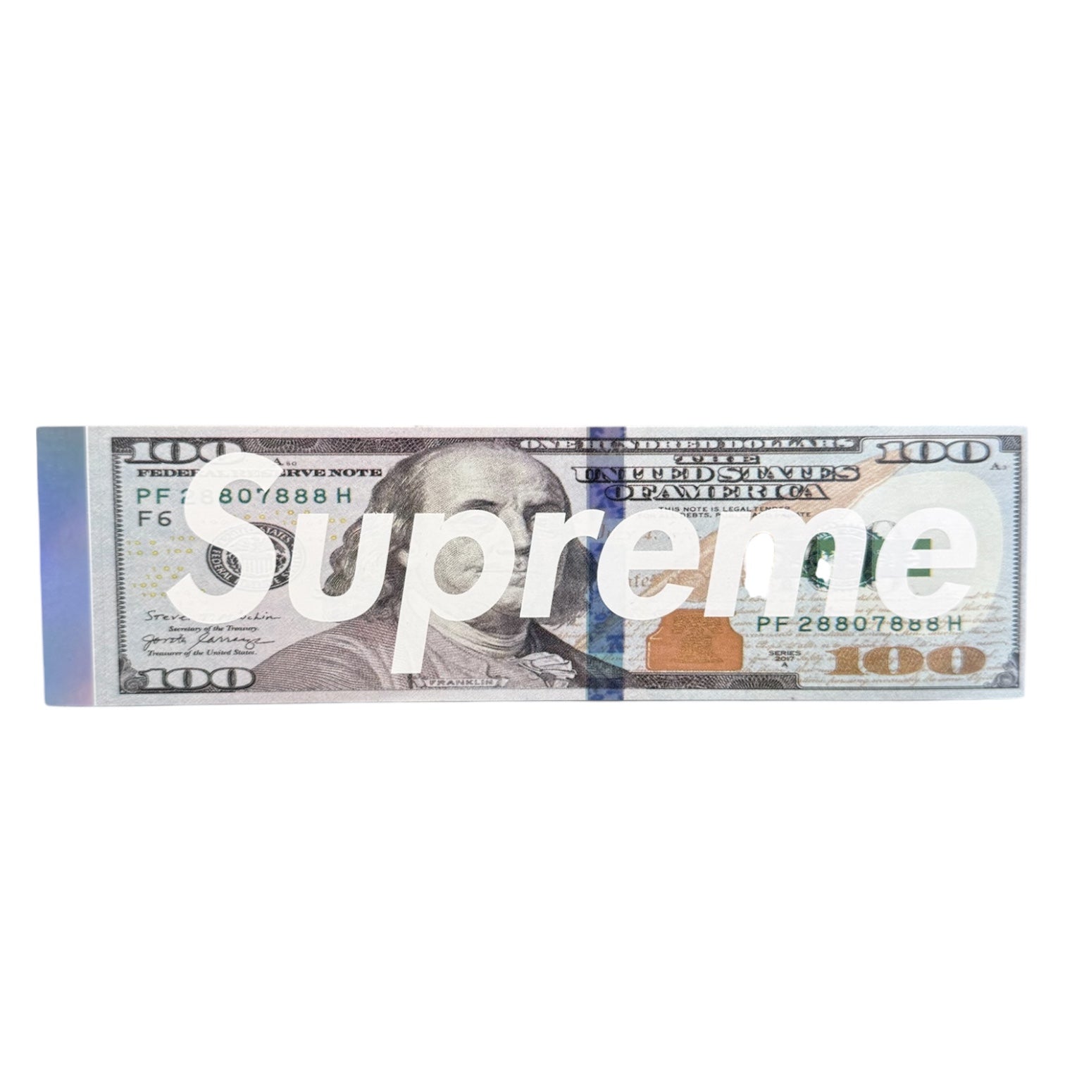 Used Supreme Dollar Box Logo Sticker (test) - HYPEBEASTBALTICS