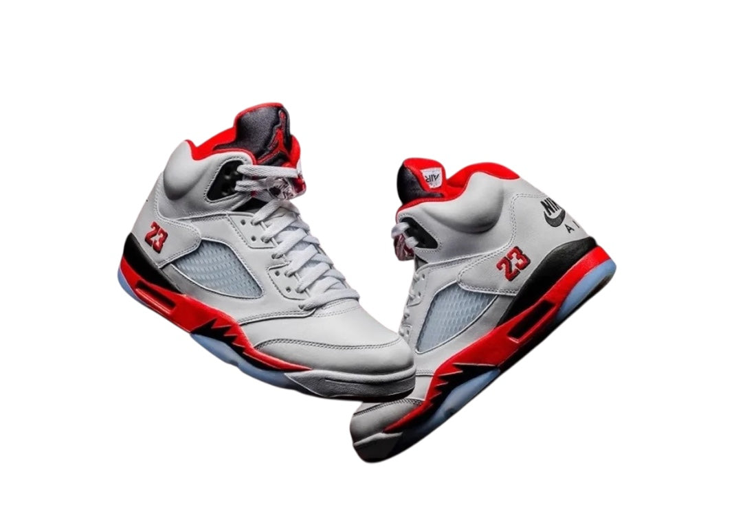 Air Jordan 5 Retro Fire Red Black Tongue (2025)