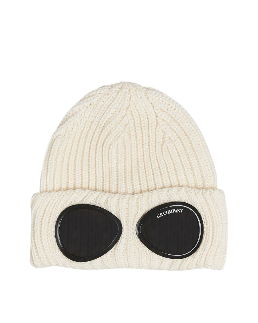 C.P Company Goggle Beanie White