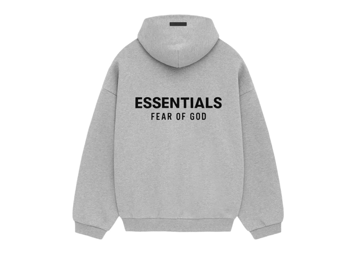 Fear of God Essentials Fleece Hoodie (FW24) Light Heather Gray