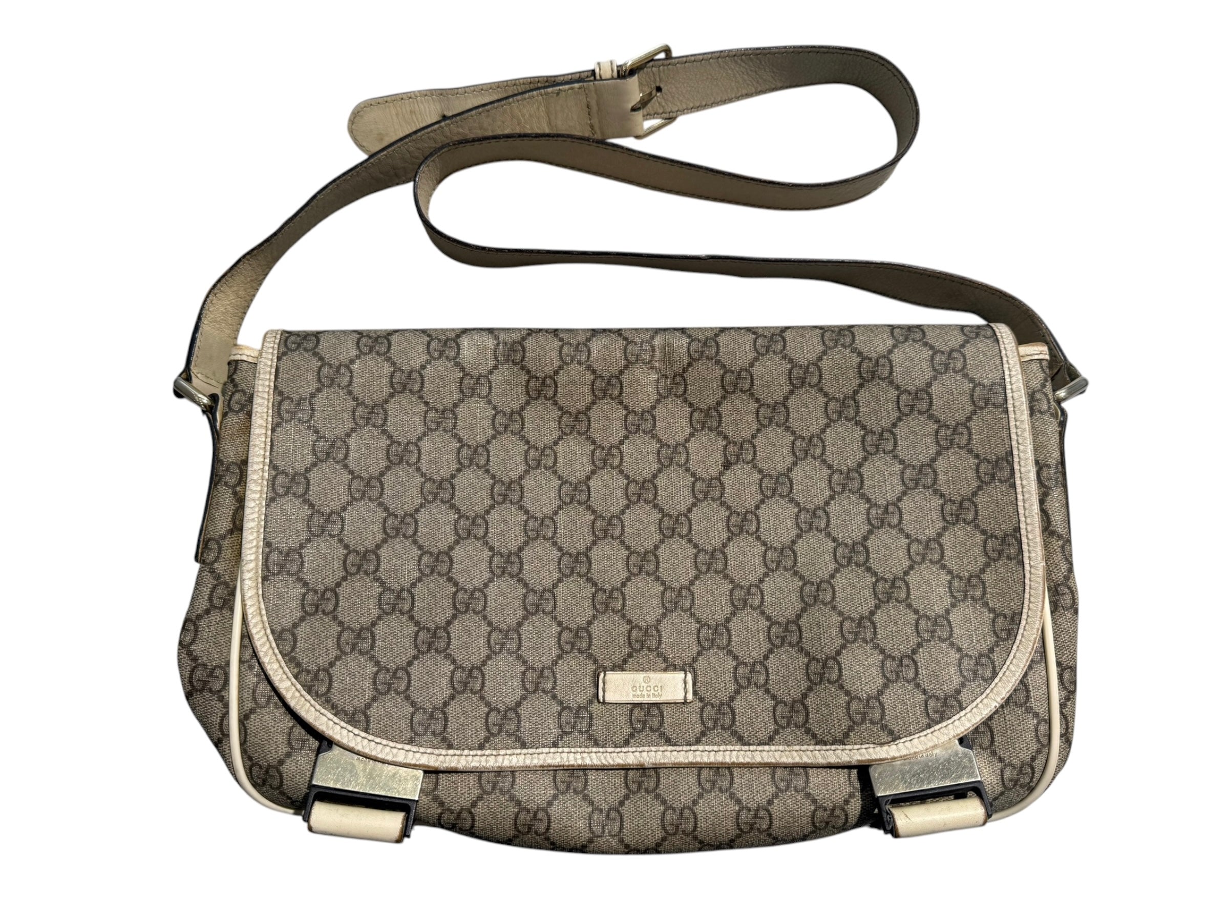 nike Used Gucci Vintage Monogram Messenger Bag - test