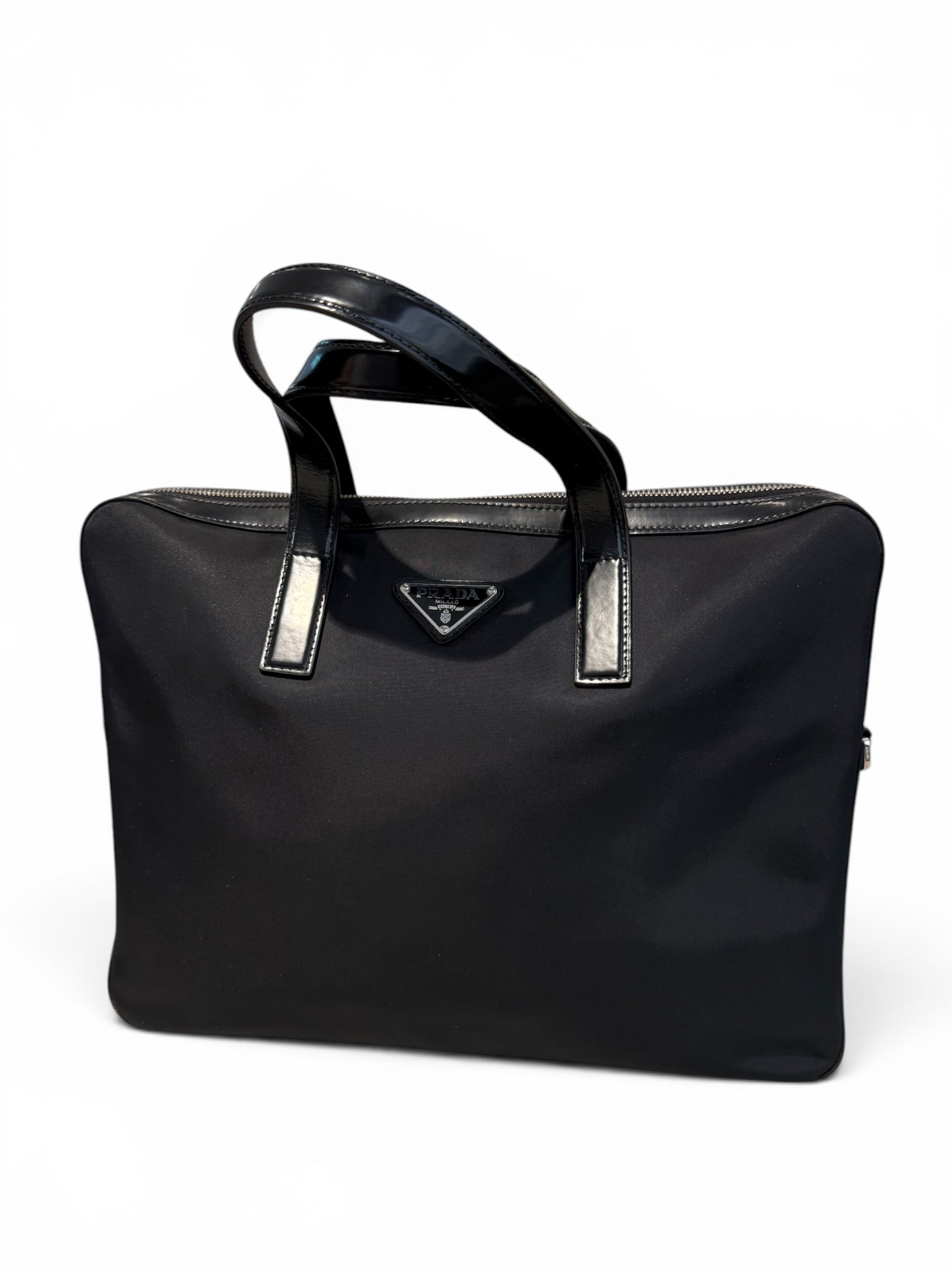 Used Prada Re-Nylon 2Way Business Bag Black