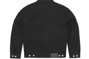 Corteiz C-Star Stitch-Down Denim Jacket - 7892 1FW230306CSSDBLAC