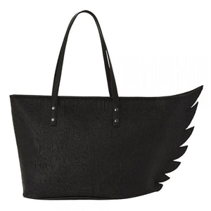 SPRAYGROUND NIGHT GRAFF EMBOSSED WING TOTE BAG - 067035