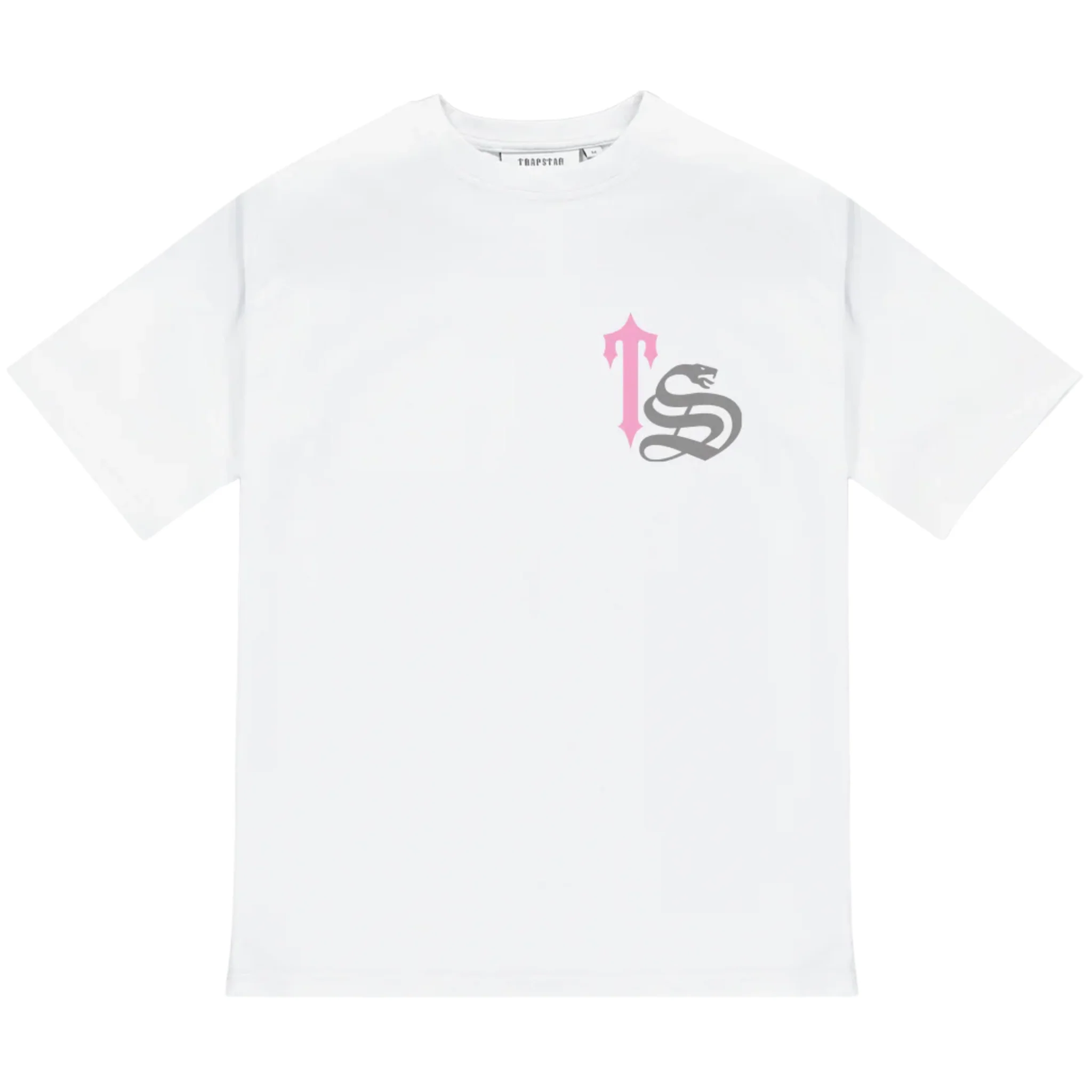 Trapstar Used Trapstar TS Script Tee White/Pink - 1104251202