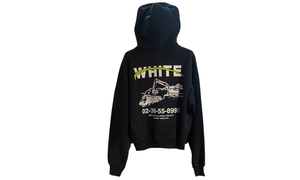 OFF-WHITE Used OFF-WHITE Industrial Over Hoodie Black - OMBB037F22FLE0081001