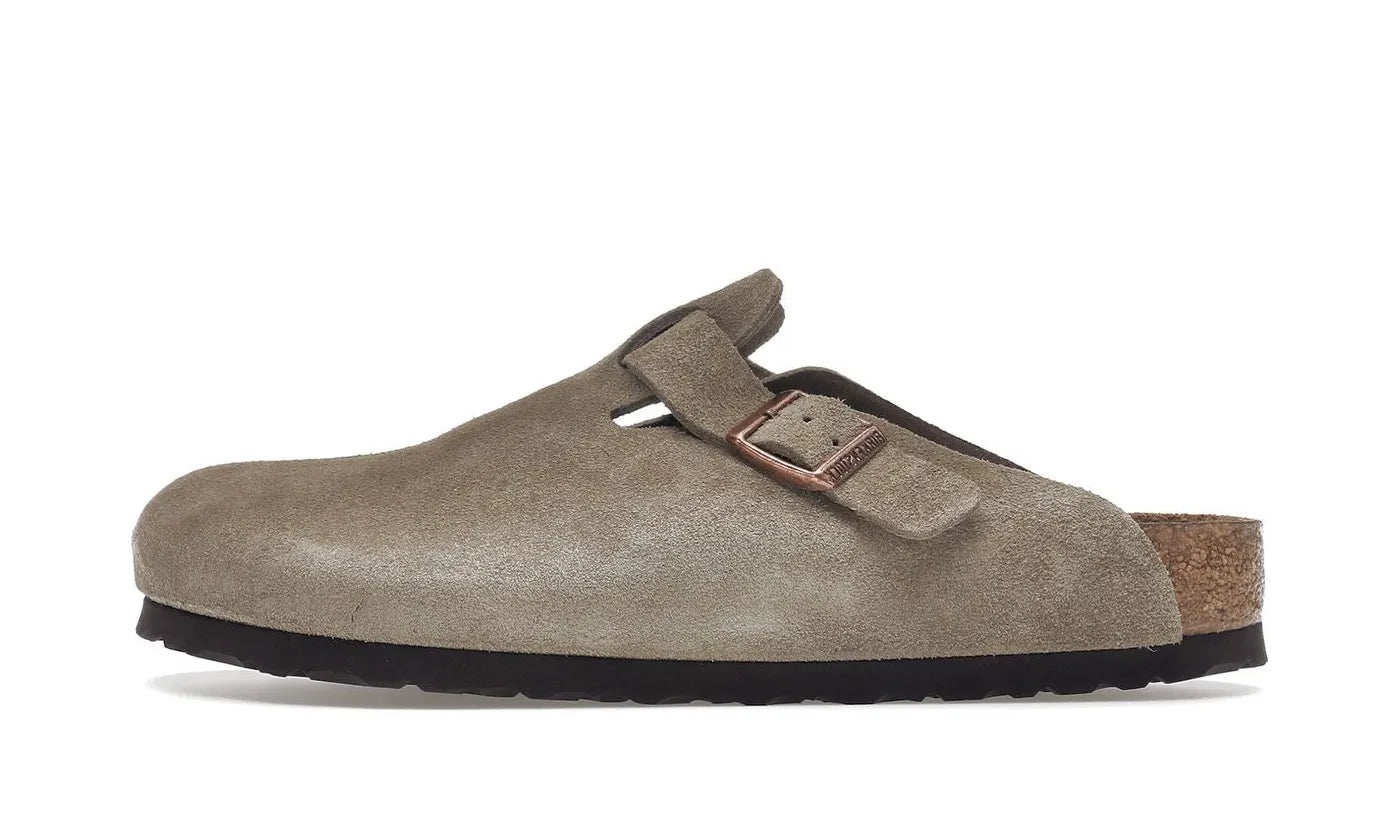 Birkenstock Boston Soft Footbed Suede Taupe (0560771 Birkenstock Boston Soft Footbed Suede Taupe (0560771