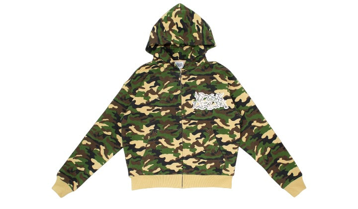 Vitun Leija Signature Zip Up Hoodie Camo