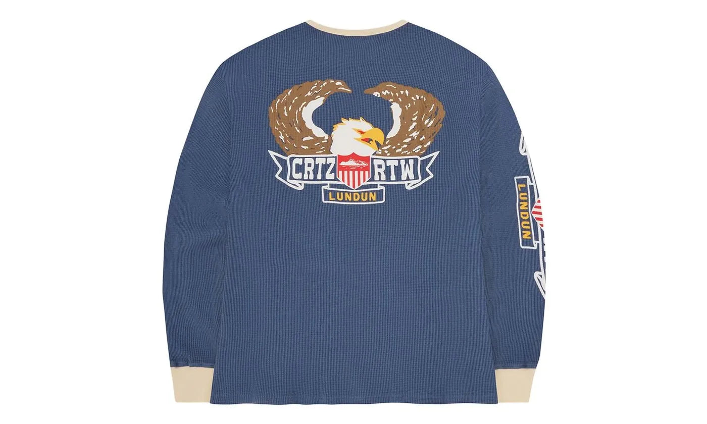 Corteiz Dipset Waffle Longsleeve Royal Blue - CORT-CDWLRB-ROYALBLUE