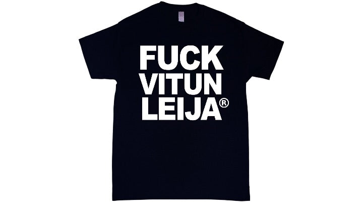 F**K VITUN LEIJA BLACK TEE
