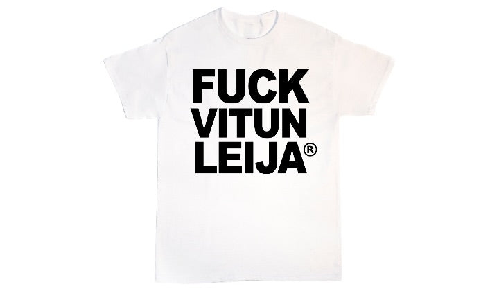 F**K VITUN LEIJA WHITE TEE