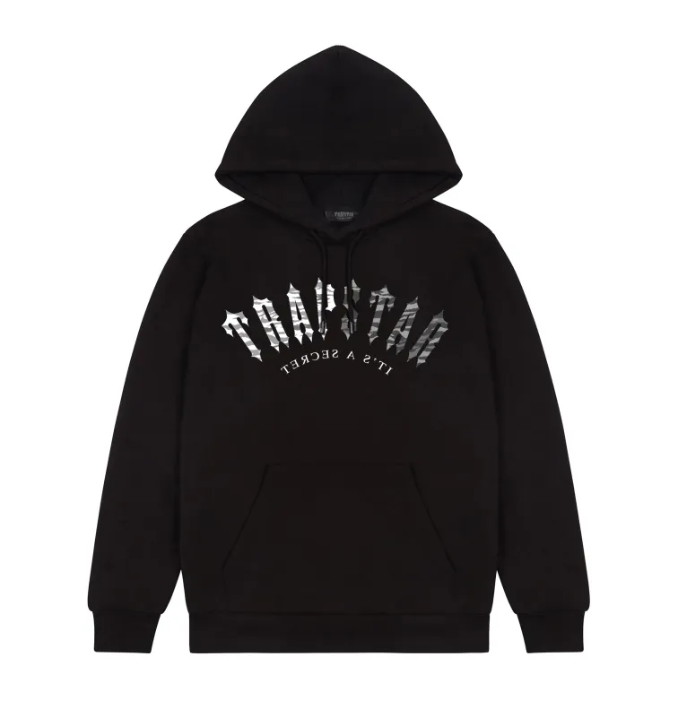 Trapstar Used Trapstar Irongate Arch Hoodie Split Camo Black - 1104251202