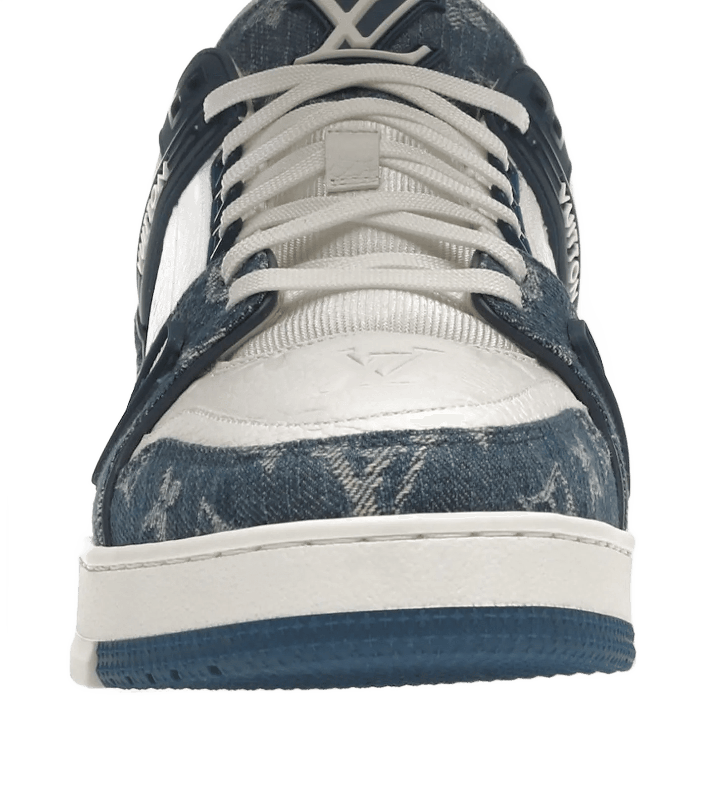LV Trainer Monogram Denim White Blue - 1A9JGZ / 1A9JGU