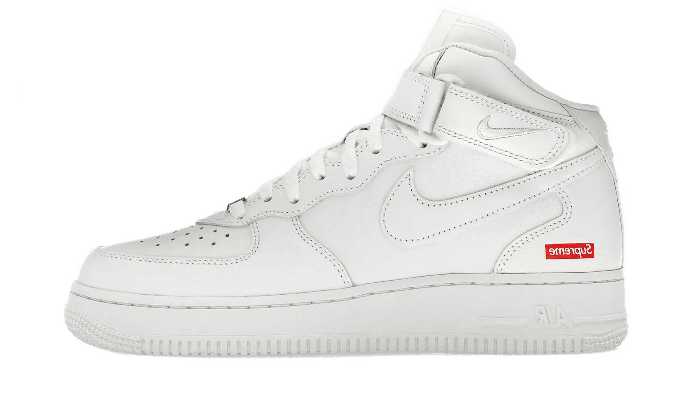 Nike supreme air force 1 white online
