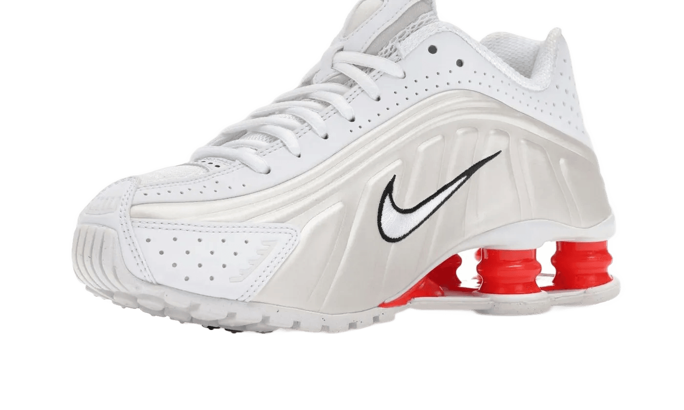 Shox R4 White Phantom Picante Red - AR3565-103