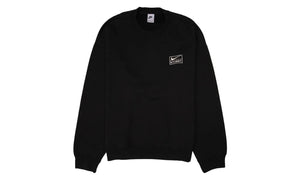 Nike x Stussy Wash Crew Fleece Black - DO5310-010