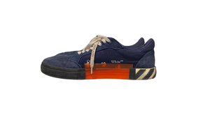 Off-White Used Off-white vulcanized low top navy sneakers - 224251502